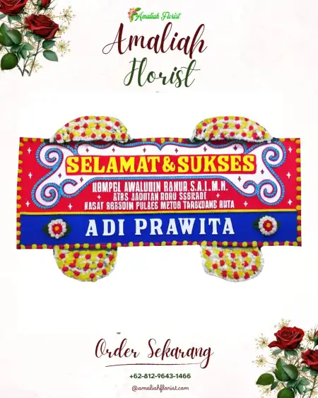 Papan Bunga Ucapan Selamat Narimbang Mulia